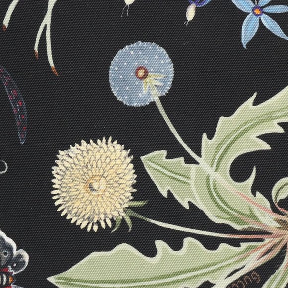 Gucci RARE Kris Knight Black Flora Print Canvas Zip Clutch - Picture 4 of 9